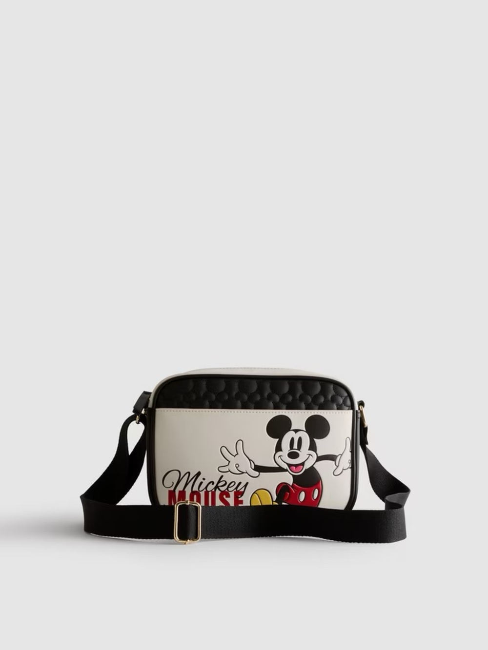 Mickey Mouse White & Black Crossbody Bag